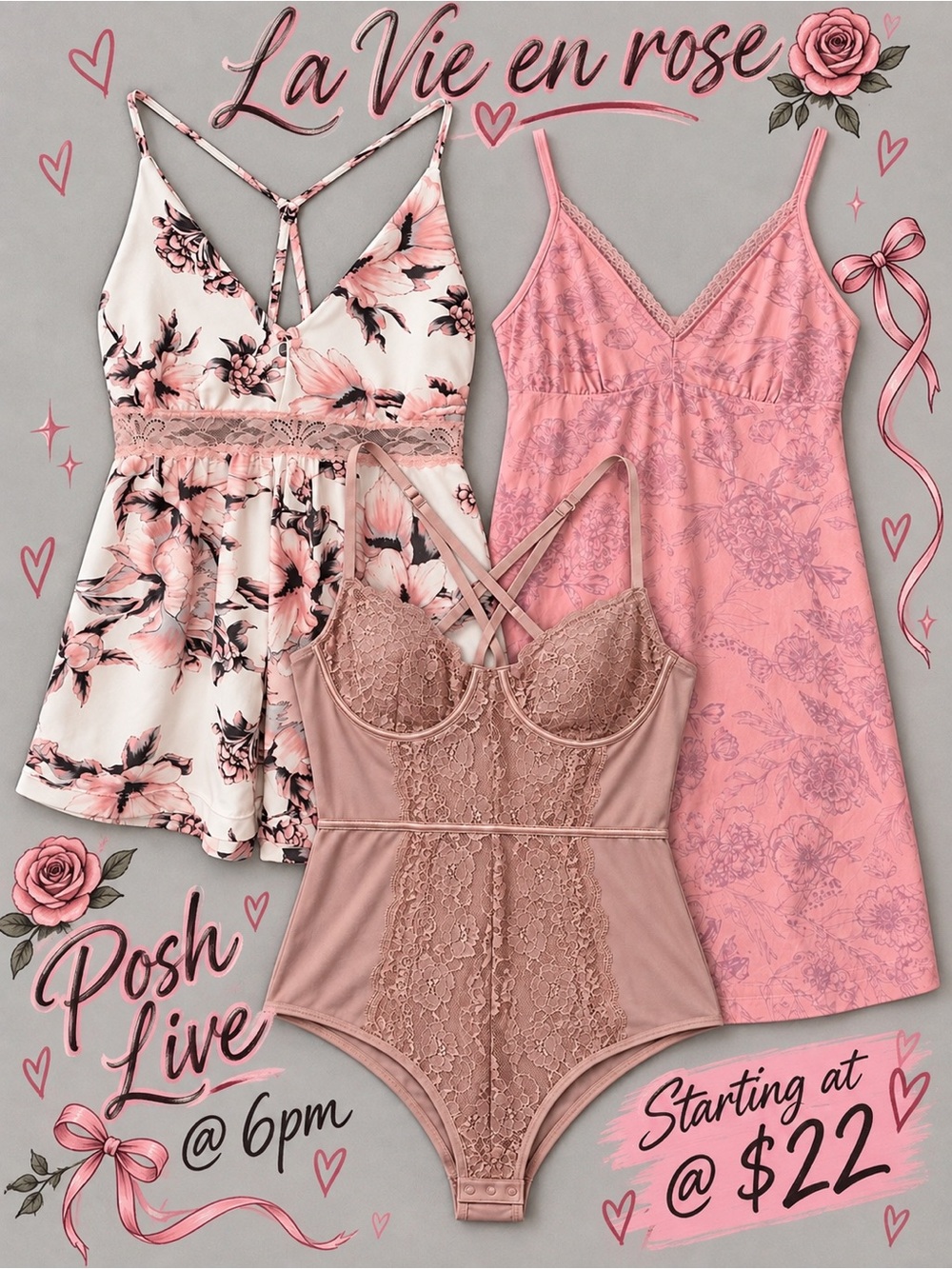 #10 La Vie En Rose Bundle 3pc 🌹